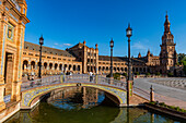 Plaza de Espana, Seville, Andalucia, Spain, Europe