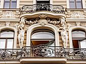 Art Nouveau Architecture, 33 Elizabetes Street, Riga, Latvia, Europe