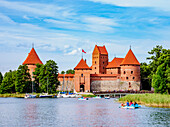 Burg auf der Insel Trakai, Galve-See, Trakai, Litauen, Europa