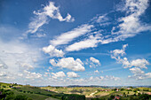 Vineyards among hills, Neive, Langhe, Piedmont, Italy, Europe