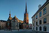 Außenansicht der Riddarholmen-Kirche, Gamla Stan, Stockholm, Södermanland und Uppland, Schweden, Skandinavien, Europa