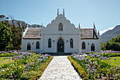 Cape Dutch architecture, Franschhoek, Western Cape, South Africa, Africa