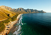 Aerial view of Kogel Bay, Western Cape, South Africa, Africa