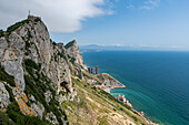 Blick vom Felsen von Gibraltar, Britisches Überseeterritorium, Europa