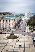 Sophienplatz mit Blick auf das St. Michaels-Kloster, Kiew (Kiev), Ukraine, Europa