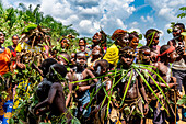 People of the Pygmy tribe, Kisangani, Democratic Republic of the Congo, Africa