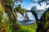 Kabwelume Waterfalls on the Kalungwishi River, northern Zambia, Africa