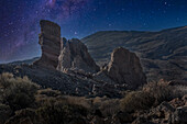 Milky Way, Mount Teide National Park, UNESCO World Heritage Site, Tenerife, Canary Islands, Spain, Atlantic, Europe