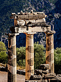 Tholos von Delphi, Detailaufnahme, Tempel der Athena Pronaia, Delphi, UNESCO-Weltkulturerbe, Phokis, Griechenland, Europa
