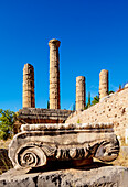 Der Apollon-Tempel, Delphi, UNESCO-Weltkulturerbe, Phokis, Griechenland, Europa