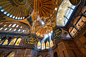 Das Innere der Hagia Sophia Moschee, UNESCO-Weltkulturerbe, Istanbul, Türkei, Europa