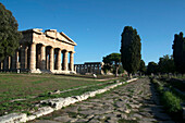 The Sacred road, Paestum, UNESCO World Heritage Site, Province of Salerno, Campania, Italy, Europe