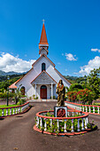 Katholische Kathedrale von Papeete, Tahiti, Gesellschaftsinseln, Französisch-Polynesien, Südpazifik, Pazifik