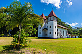 Eglise de la Sainte Famille Catholic Church in Haapiti, Moorea (Mo'orea), Society Islands, French Polynesia, South Pacific, Pacific