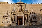 Hauptportal der Kirche, Abtei Poblet, UNESCO-Welterbe, Katalonien, Spanien, Europa