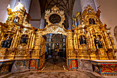Golden entrance to the altar of the Yuso Monastery, UNESCO World Heritage Site, Monasteries of San Millan de la Cogolla, La Rioja, Spain, Europe