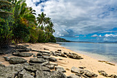 Weißer Sandstrand, Bouma National Park, Taveuni, Fidschi, Südpazifik, Pazifik
