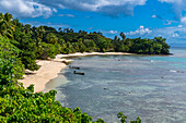 White sand beach, Taveuni, Fiji, South Pacific, Pacific