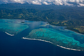 Aerial of Vanua Levu, Fiji, South Pacific, Pacific