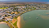 Luftaufnahme von Carnarvon, Westaustralien, Australien, Pazifik
