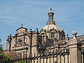 The Cathedral, built from 1573 to 1813, stands atop the religious center of the conquered city of the Aztecs (Mexica), Mexico City, Mexico, North America