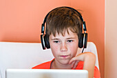 Boy with headphones