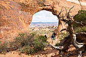 View of arch rock formation