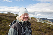 Portrait of smiling hiker