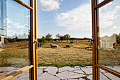 View through patio door