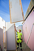 Worker on building site