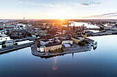 Luftaufnahme von Riddarholmen, Stockholm, Schweden