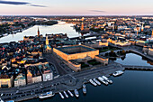 Aerial view of Stockholm old town, Sweden