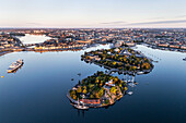 Aerial view of Kastellholmen, Sweden