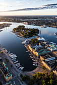 Aerial view of Nybroviken, Sweden