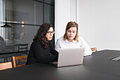 Young businesswomen in office