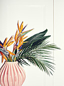 Paradiesvogel Blumen in Vase