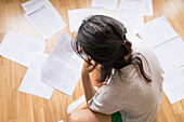 Woman studying