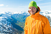 Portrait of smiling male hiker