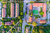 Aerial view of townscape