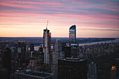 Stadtbild mit One57-Wolkenkratzer, Manhattan, New York City, USA