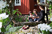 Women in garden