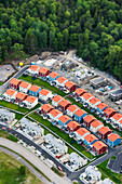 Aerial view of suburb