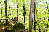 Woman in forest