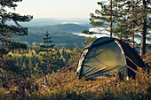 View of tent