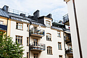 Block of flats in city
