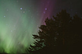 Aurora borealis am Himmel