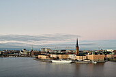 Blick auf Stockholm bei Sonnenuntergang, Schweden