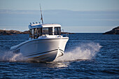 Motorboat on sea