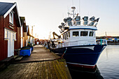 Moored boat