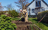 Man gardening
